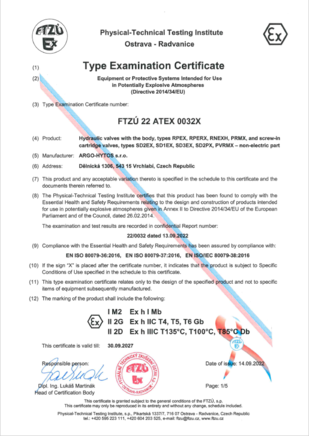 ATEX_Type Examination Certificate