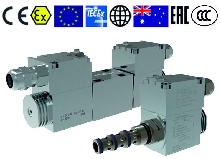 Ex-proof valves: encapsulation „Ex-m“ and flameproof enclosure „Ex-t“