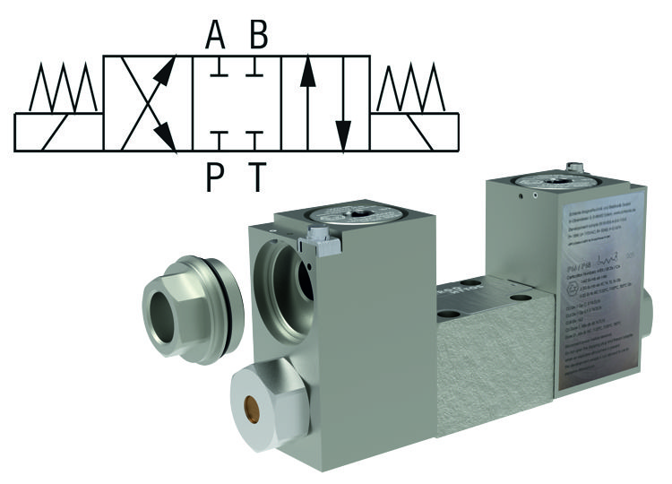 4/2 and 4/3 Directional Control Valves, Solenoid Operated, protection ”d”